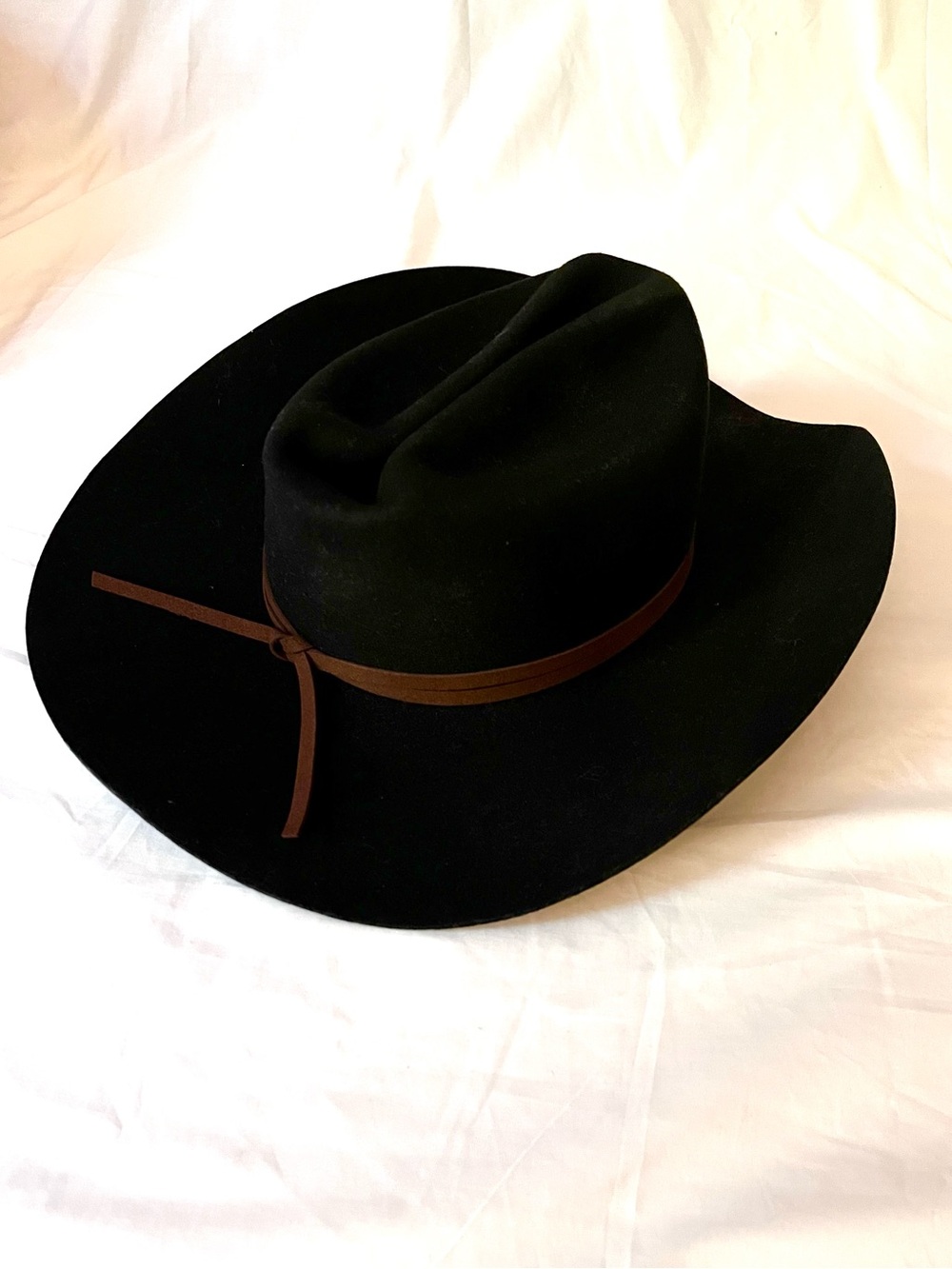 NWT Lack of Color Wilder Cowboy Hat Black 59cm Large Australian Wool Felt